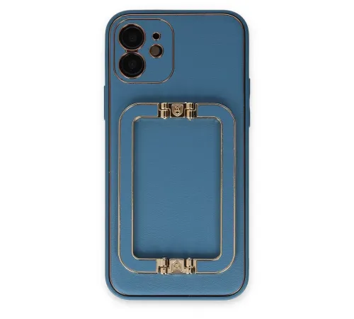 Apple iPhone 12 Kılıf Coco Elit Kapak - Mavi