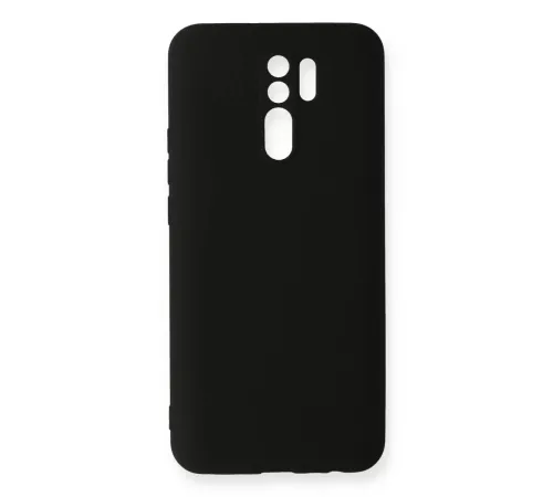 Xiaomi Redmi 9 Kılıf Nano içi Kadife Silikon - Siyah