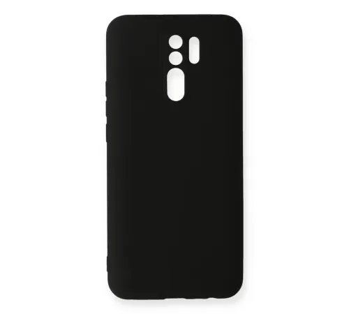 Xiaomi Redmi 9 Kılıf Nano içi Kadife Silikon - Siyah