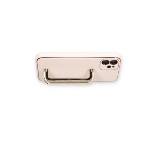 Apple iPhone 12 Kılıf Coco Elit Kapak - Pudra