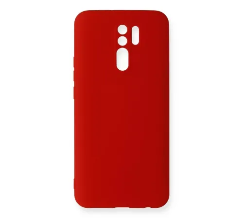 Xiaomi Redmi 9 Kılıf Nano içi Kadife Silikon - Kırmızı