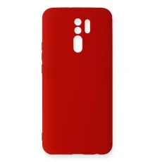 Xiaomi Redmi 9 Kılıf Nano içi Kadife Silikon - Kırmızı