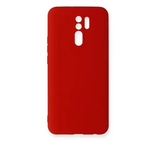 Xiaomi Redmi 9 Kılıf Nano içi Kadife Silikon - Kırmızı