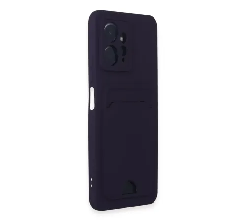 Xiaomi Redmi Note 12 4G Kılıf Kelvin Kartvizitli Silikon - Derin Mor