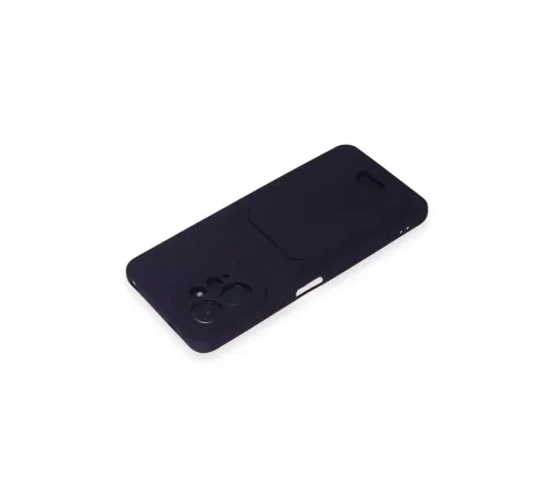 Xiaomi Redmi Note 12 4G Kılıf Kelvin Kartvizitli Silikon - Derin Mor