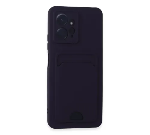 Xiaomi Redmi Note 12 4G Kılıf Kelvin Kartvizitli Silikon - Derin Mor