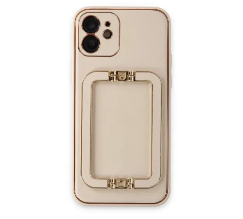 Apple iPhone 12 Kılıf Coco Elit Kapak - Gold
