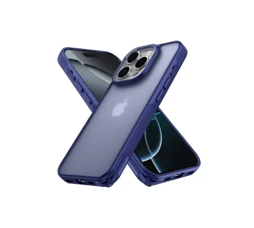 Apple iPhone 16 Pro Kılıf Elegant Kapak - Lacivert