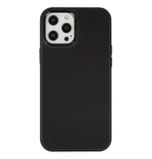 Apple iPhone 12 Pro Max Kılıf Asya Deri Silikon - Siyah