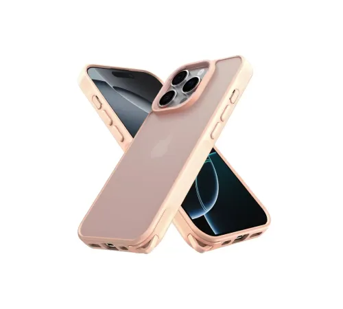 Apple iPhone 16 Pro Kılıf Elegant Kapak - Pudra