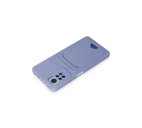 Xiaomi Redmi Note 12 Pro 4G Kılıf Kelvin Kartvizitli Silikon - Lila