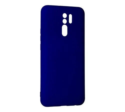 Xiaomi Redmi 9 Kılıf Nano içi Kadife Silikon - Lacivert