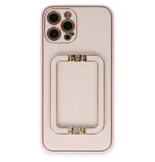 Apple iPhone 12 Pro Kılıf Coco Elit Kapak - Pudra