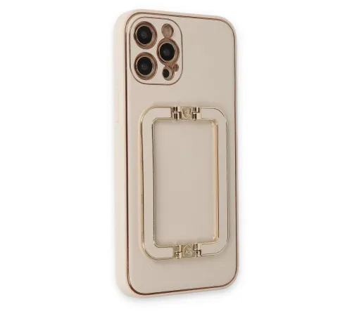 Apple iPhone 12 Pro Kılıf Coco Elit Kapak - Gold