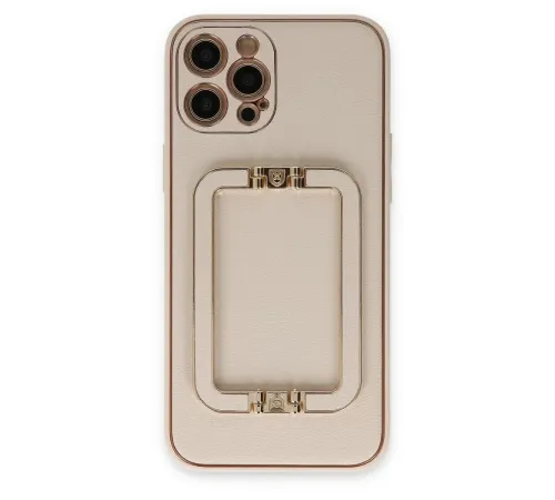 Apple iPhone 12 Pro Kılıf Coco Elit Kapak - Gold