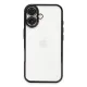 Apple iPhone 16 Kılıf Lensli Silikon - Siyah