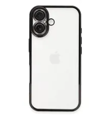 Apple iPhone 16 Kılıf Lensli Silikon - Siyah