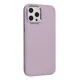 Apple iPhone 12 Pro Max Kılıf Asya Deri Silikon - Lila