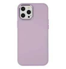 Apple iPhone 12 Pro Max Kılıf Asya Deri Silikon - Lila