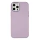 Apple iPhone 12 Pro Max Kılıf Asya Deri Silikon - Lila