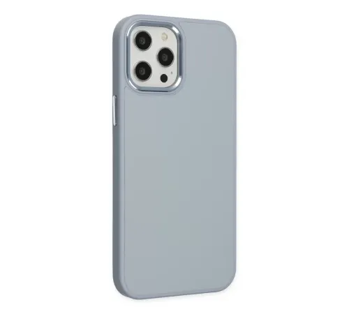 Apple iPhone 12 Pro Max Kılıf Asya Deri Silikon - Sierra Blue