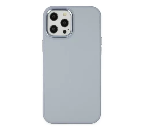 Apple iPhone 12 Pro Max Kılıf Asya Deri Silikon - Sierra Blue