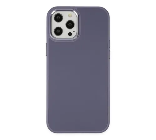 Apple iPhone 12 Pro Max Kılıf Asya Deri Silikon - Mor