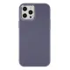 Apple iPhone 12 Pro Max Kılıf Asya Deri Silikon - Mor