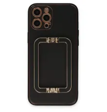 Apple iPhone 12 Pro Max Kılıf Coco Elit Kapak - Siyah