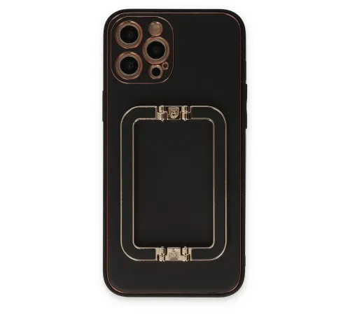Apple iPhone 12 Pro Max Kılıf Coco Elit Kapak - Siyah