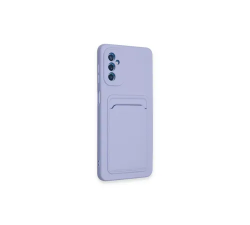 Samsung Galaxy A14 4G Kılıf Kelvin Kartvizitli Silikon - Lila