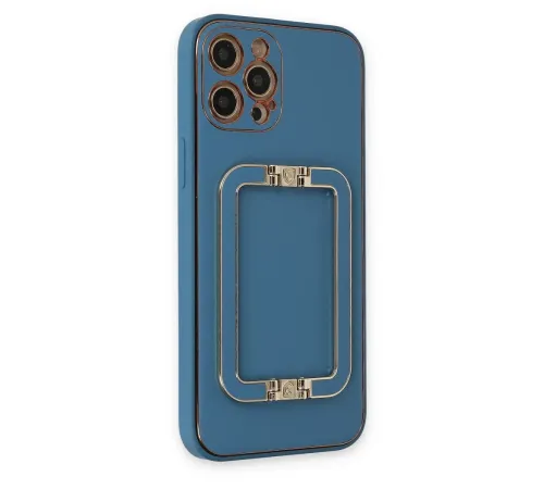 Apple iPhone 12 Pro Max Kılıf Coco Elit Kapak - Mavi