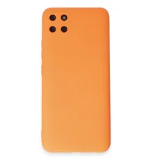 Realme C11 Kılıf Nano içi Kadife Silikon - Turuncu