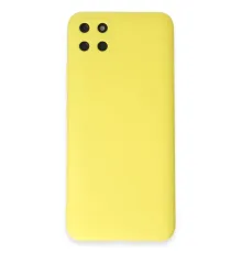 Realme C11 Kılıf Nano içi Kadife Silikon - Sarı