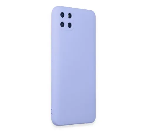 Realme C11 Kılıf Nano içi Kadife Silikon - Lila