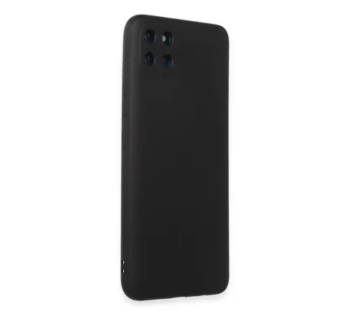 Realme C11 Kılıf Nano içi Kadife Silikon - Siyah