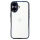 Apple iPhone 16 Kılıf Lensli Silikon - Açık Mavi