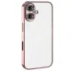 Apple iPhone 16 Kılıf Lensli Silikon - Pembe