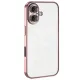 Apple iPhone 16 Kılıf Lensli Silikon - Pembe