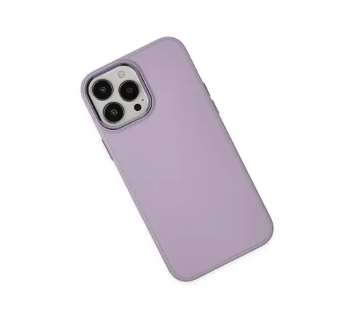 Apple iPhone 13 Pro Kılıf Asya Deri Silikon - Lila