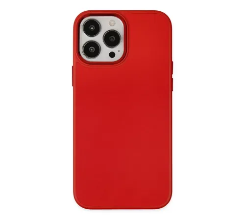Apple iPhone 13 Pro Max Kılıf Asya Deri Silikon - Kırmızı
