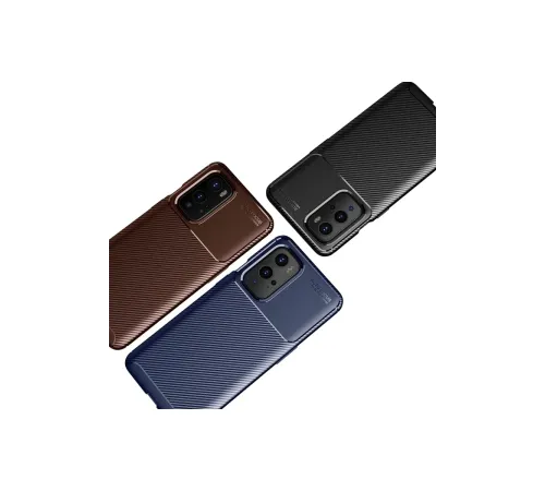 One Plus 9 Pro Kılıf Auto Focus Karbon Kapak - Siyah