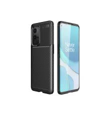 One Plus 9 Pro Kılıf Auto Focus Karbon Kapak - Siyah