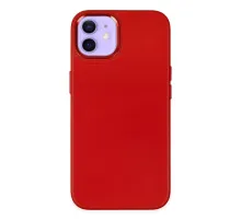 Apple iPhone 12 Kılıf Asya Deri Silikon - Kırmızı