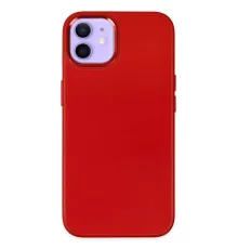 Apple iPhone 12 Kılıf Asya Deri Silikon - Kırmızı