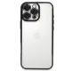 Apple iPhone 16 Pro Kılıf Lensli Silikon - Siyah