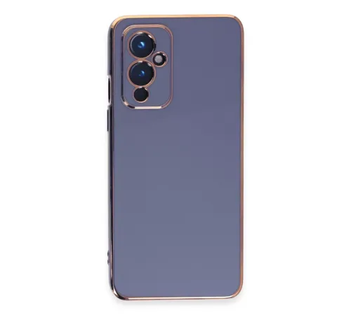 One Plus 9 Kılıf Volet Silikon - Mavi