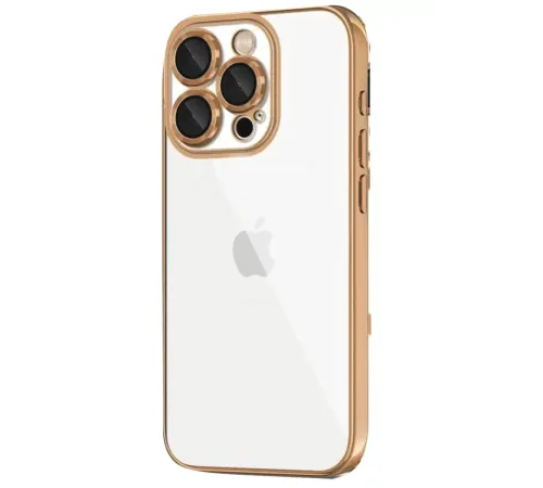 Apple iPhone 16 Pro Kılıf Lensli Silikon - Desert