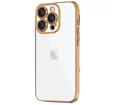 Apple iPhone 16 Pro Kılıf Lensli Silikon - Desert