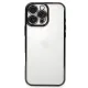 Apple iPhone 16 Pro Max Kılıf Lensli Silikon - Siyah